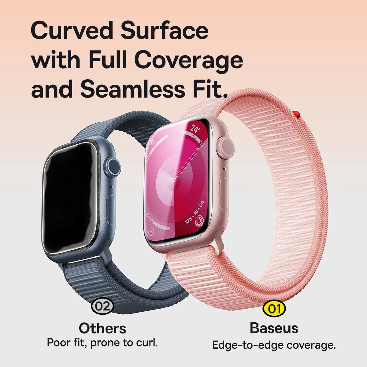 Baseus Screen Protector For Apple Watch Hydrogel Film